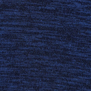 Vista Sustainable Marl Short Sleeve Polo Neck Top - Navy