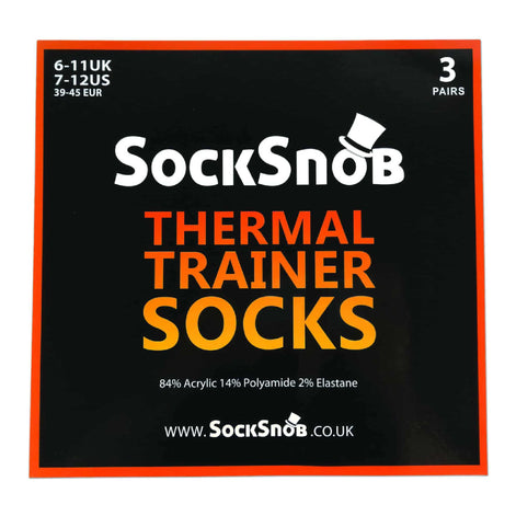 3 Pack Men's Thick Cushioned Low Cut Ankle Thermal Socks
