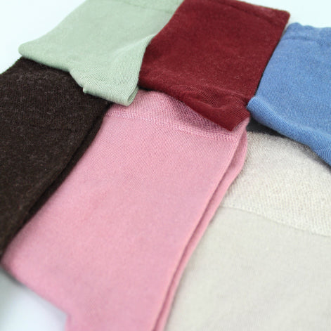 Ladies 6 Pack Bamboo & Merino Wool Blend Socks