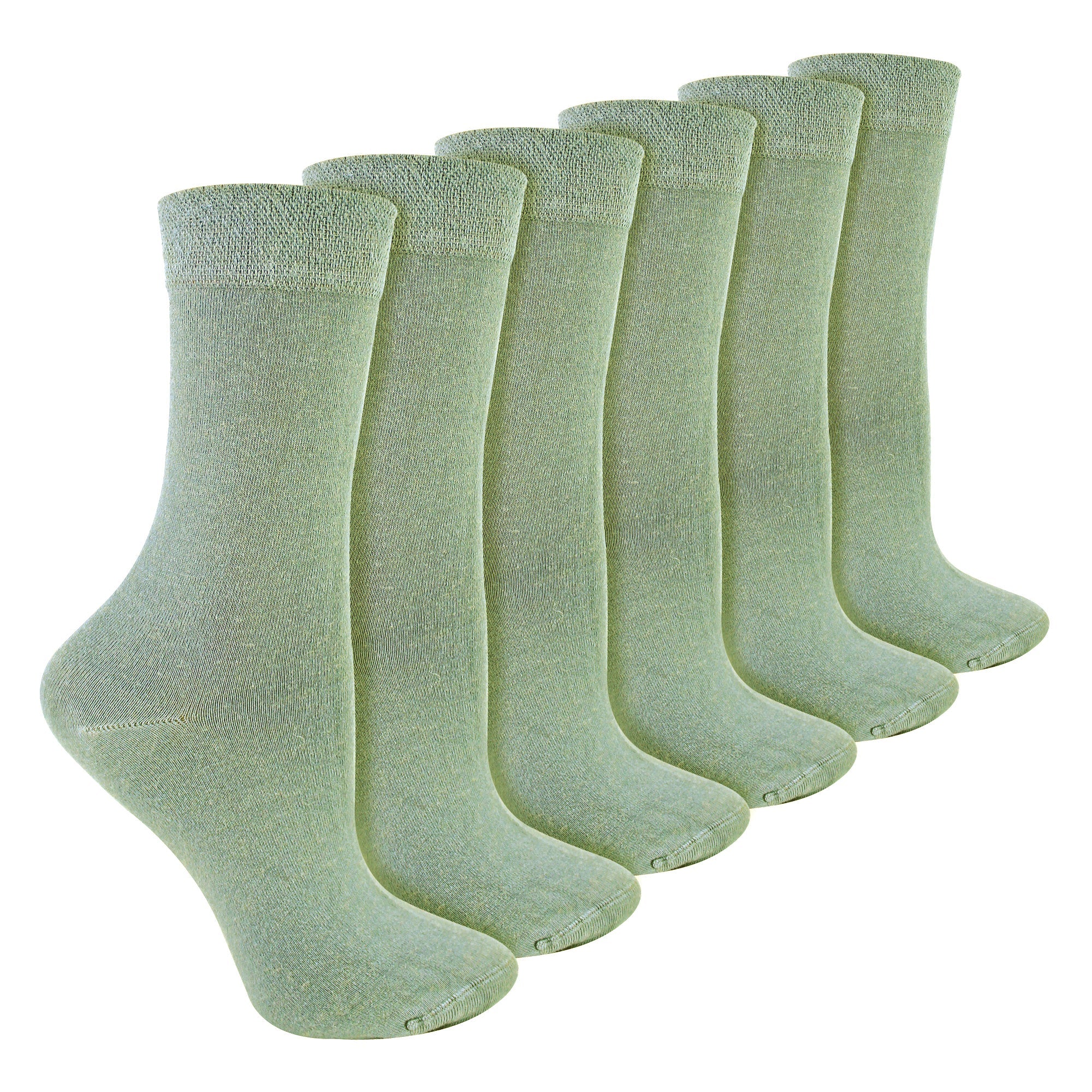 Ladies 6 Pack Bamboo & Merino Wool Blend Socks