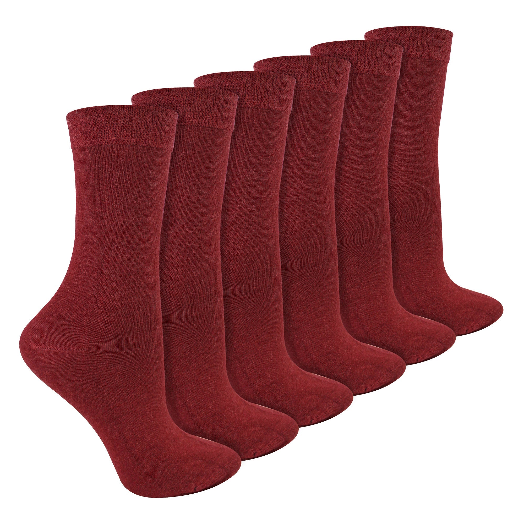 Ladies 6 Pack Bamboo & Merino Wool Blend Socks