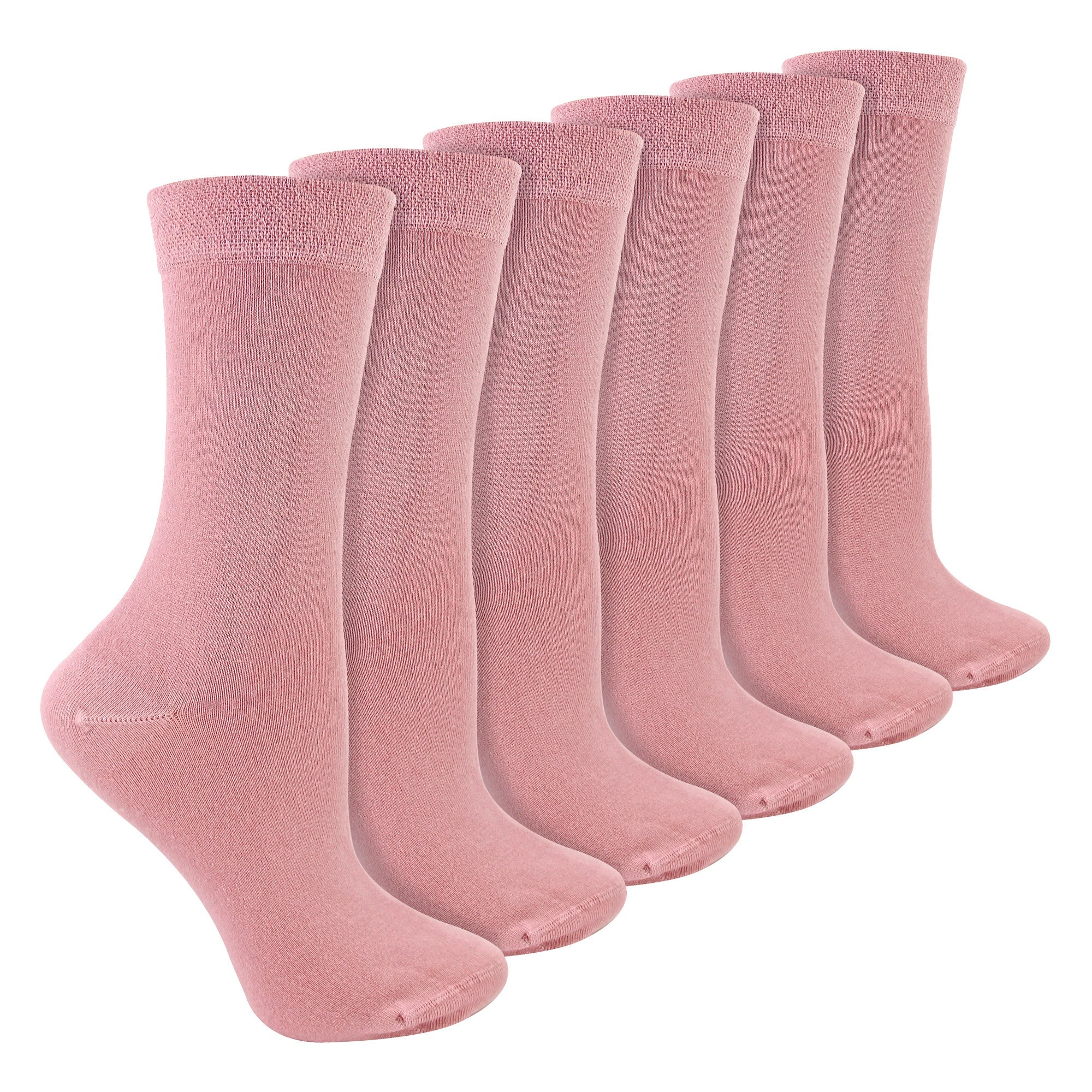 Ladies 6 Pack Bamboo & Merino Wool Blend Socks