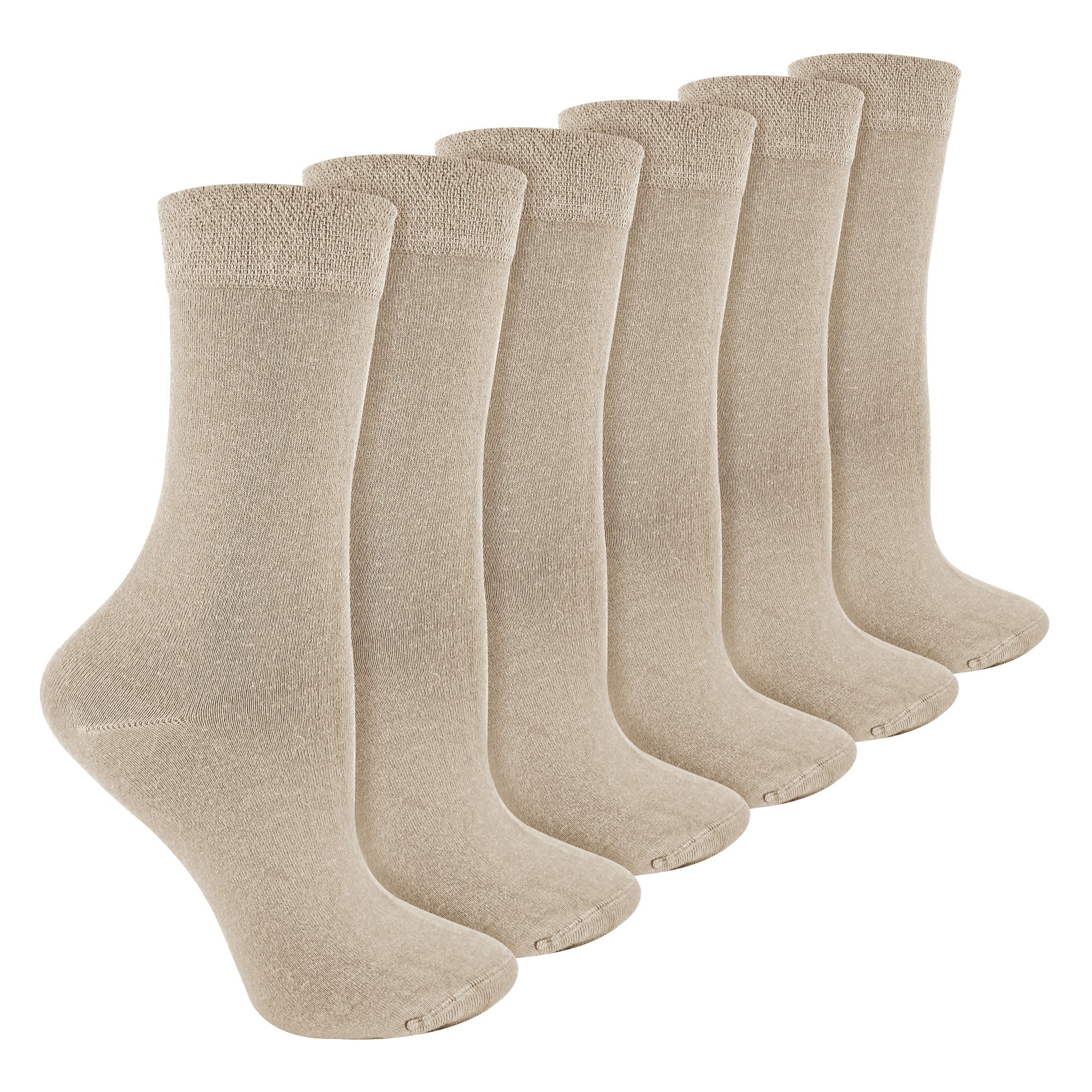 Ladies 6 Pack Bamboo & Merino Wool Blend Socks