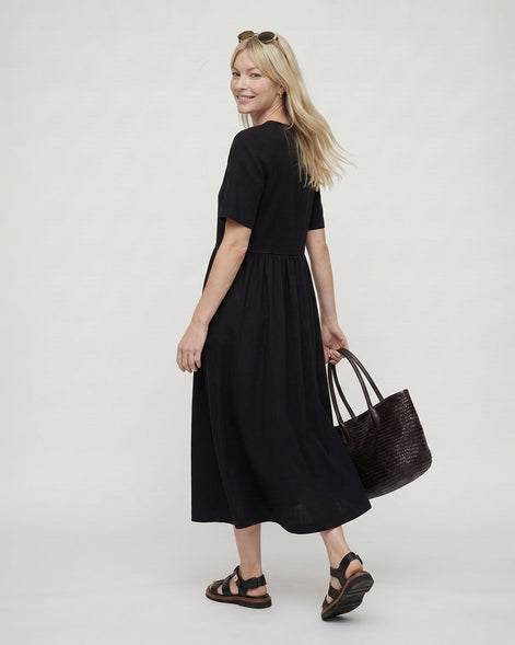 Matilda Black Midi Dress