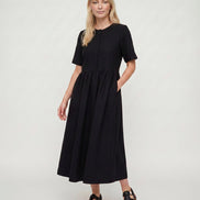 Matilda Black Midi Dress