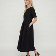 Matilda Black Midi Dress