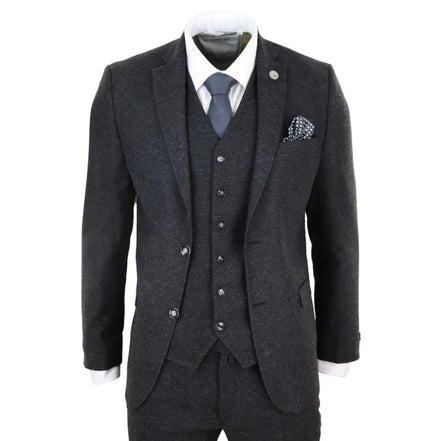 STZ22 - Men's Wool Tweed Suit 3 Piece Authentic 1920s Classic