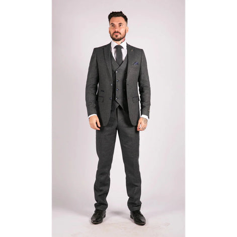 Classic Double-Breasted Tweed Suit — 1920s Style