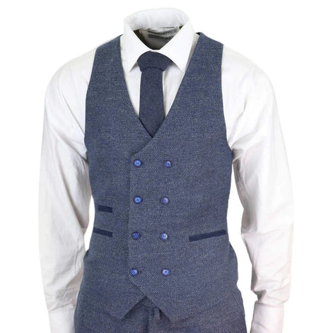 Classic Double-Breasted Tweed Suit — 1920s Style