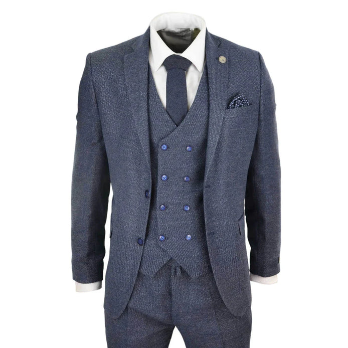 Classic Double-Breasted Tweed Suit — 1920s Style for men, styled for work