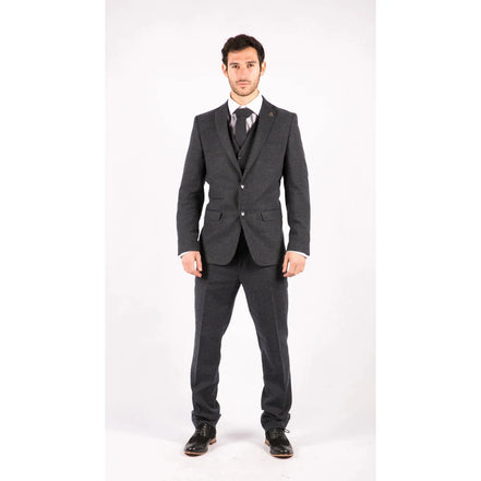 STZ21 - Men's Wool Tweed Suit 3 Piece Authentic 1920s Classic