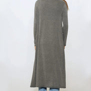 Charcoal Jersey Longline Cardigan