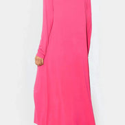 Fuchsia Jersey Longline Cardigan