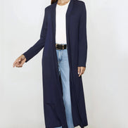 Navy Jersey Longline Cardigan