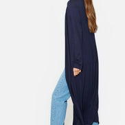 Navy Jersey Longline Cardigan