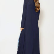 Navy Jersey Longline Cardigan