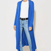 Royal Blue Jersey Longline Cardigan