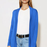 Royal Blue Jersey Longline Cardigan