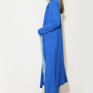 Royal Blue Jersey Longline Cardigan