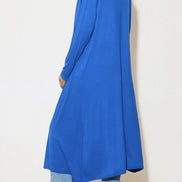 Royal Blue Jersey Longline Cardigan