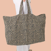 NALA Recycled Cotton Leopard Tote Bag