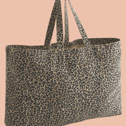 NALA Recycled Cotton Leopard Tote Bag