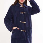 Louche Narimane Borg Duffle Coat - Navy