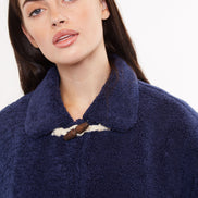 Louche Narimane Borg Duffle Coat - Navy