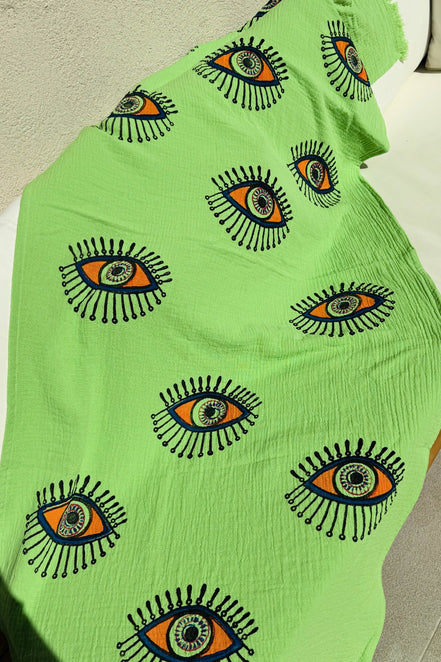 NAYA Organic Cotton Peshtemal in Lime