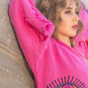 NAYA Organic Cotton Kimono in Pink