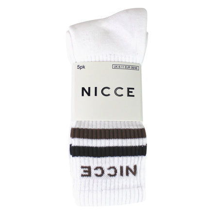 5 Pack Mens Crew Socks - Soft Breathable Cotton Everyday Socks