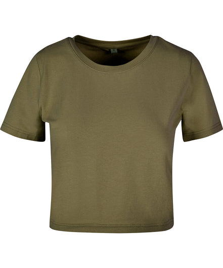 Organic Stretch Cropped T-Shirt: Women's
