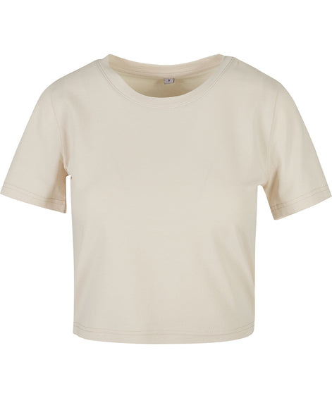 Organic Stretch Cropped T-shirt: Womens