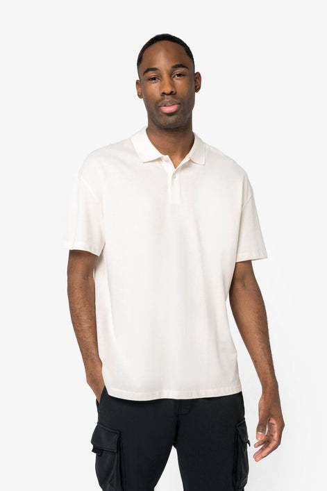Organic Drop Shoulder Polo Shirt: Men's