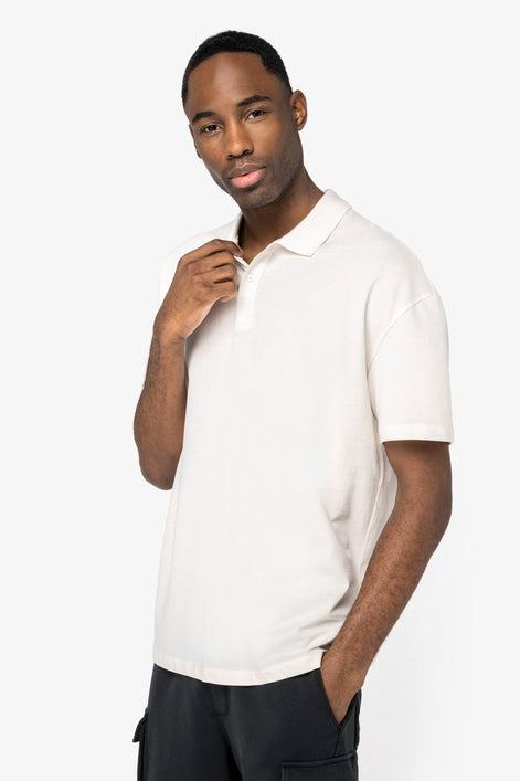Organic Drop Shoulder Polo Shirt: Men's