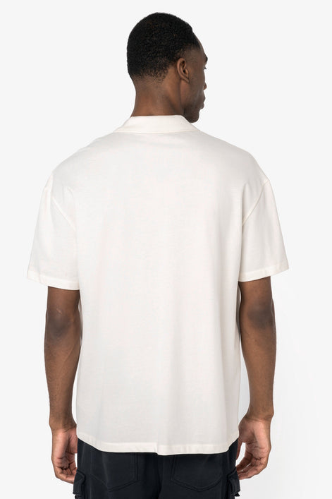 Organic Drop Shoulder Polo Shirt: Men's