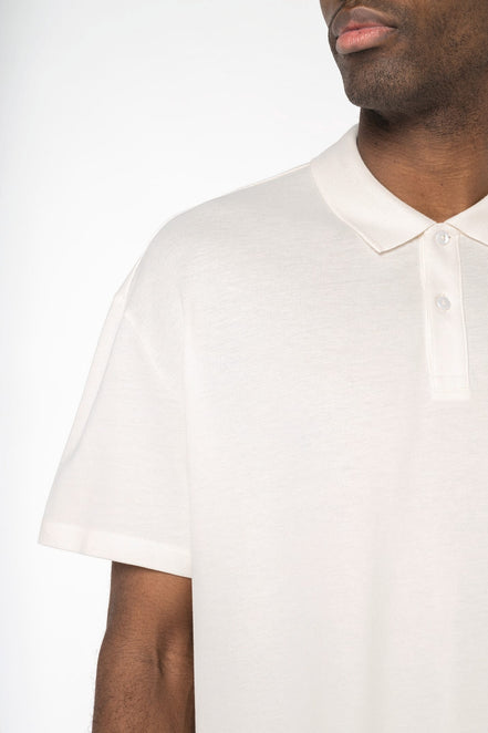 Organic Drop Shoulder Polo Shirt: Men's