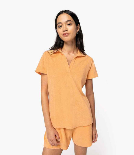 Organic Towel-Feel Polo Shirt: Women's