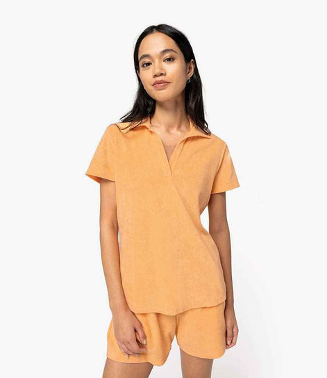 Organic Towel-Feel Polo Shirt: Women's
