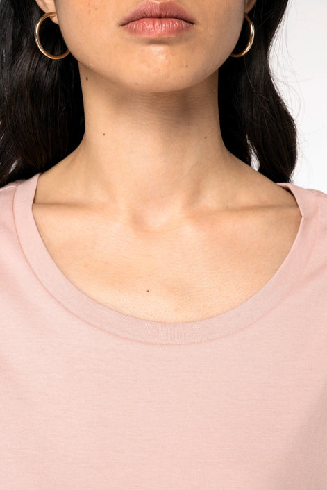 Organic Loose Fit Roll Sleeve T-Shirt: Women's