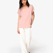 Organic Loose Fit Roll Sleeve T-Shirt: Women's