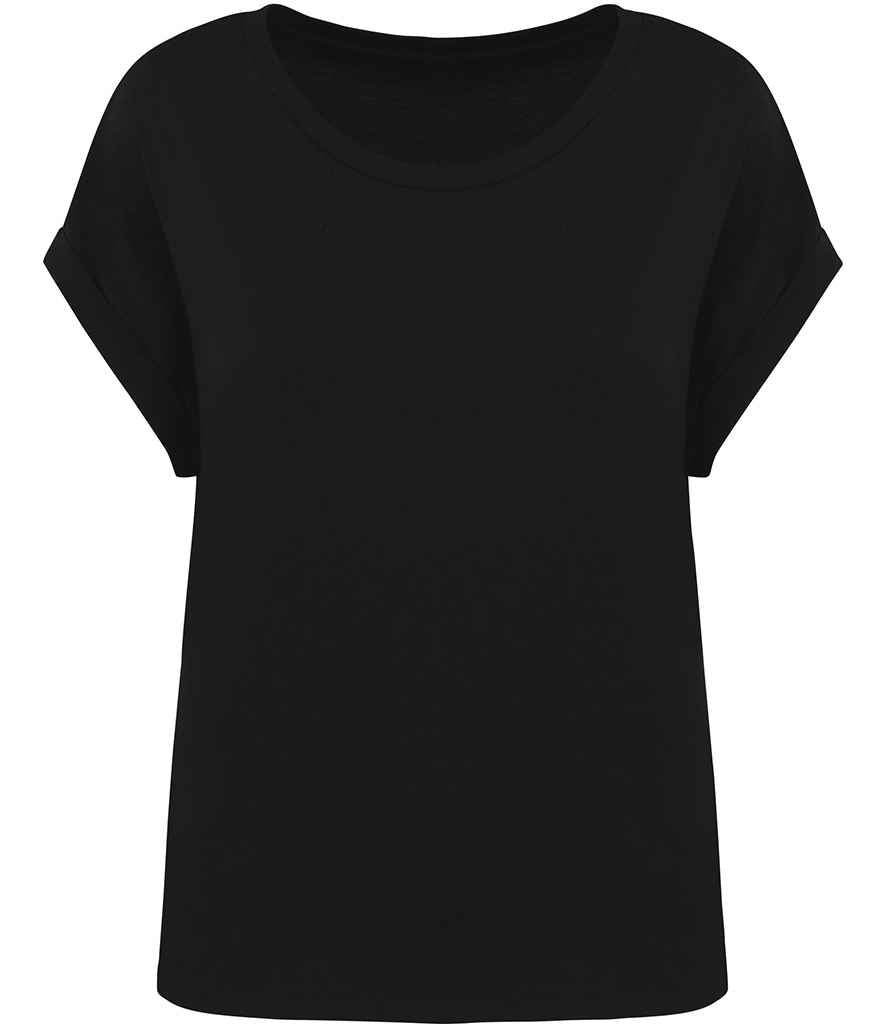Organic Loose Fit Roll Sleeve T-Shirt: Women's