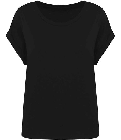Organic Loose Fit Roll Sleeve T-Shirt: Women's