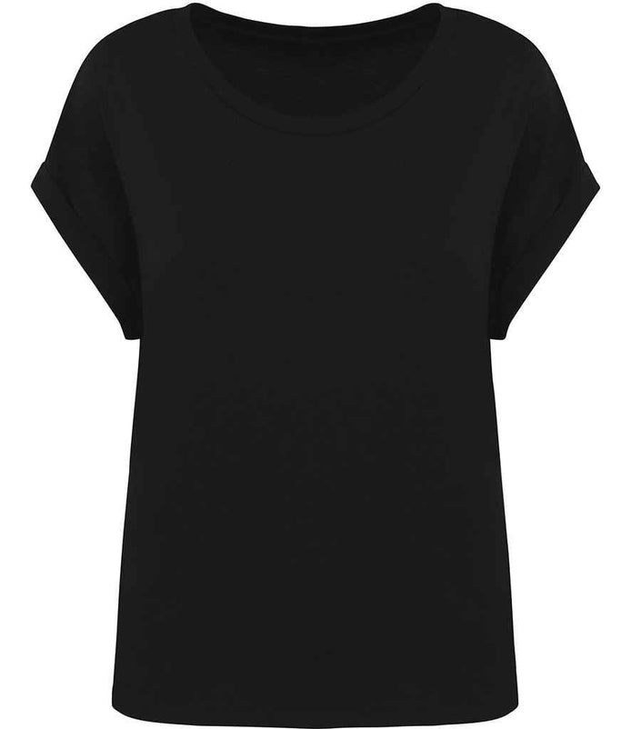 Organic Loose Fit Roll Sleeve T-Shirt: Women's