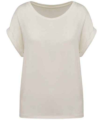 Organic Loose Fit Roll Sleeve T-Shirt: Women's