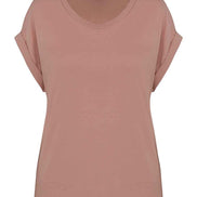 Organic Loose Fit Roll Sleeve T-Shirt: Women's