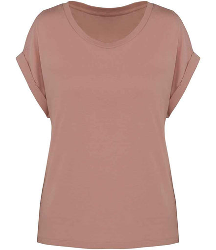 Organic Loose Fit Roll Sleeve T-Shirt: Women's