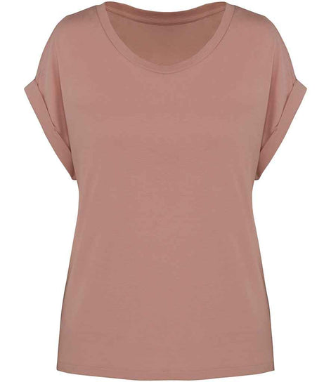 Organic Loose Fit Roll Sleeve T-Shirt: Women's