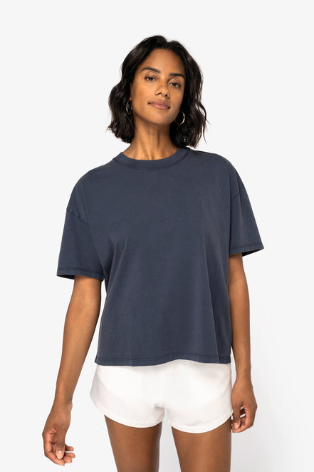 Organic Oversize Washed T-Shirt: Women's