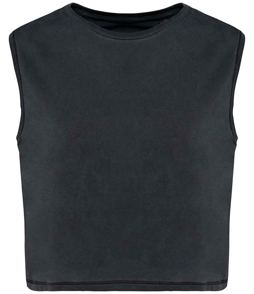 Organic Faded Cropped Tank Top: Women's